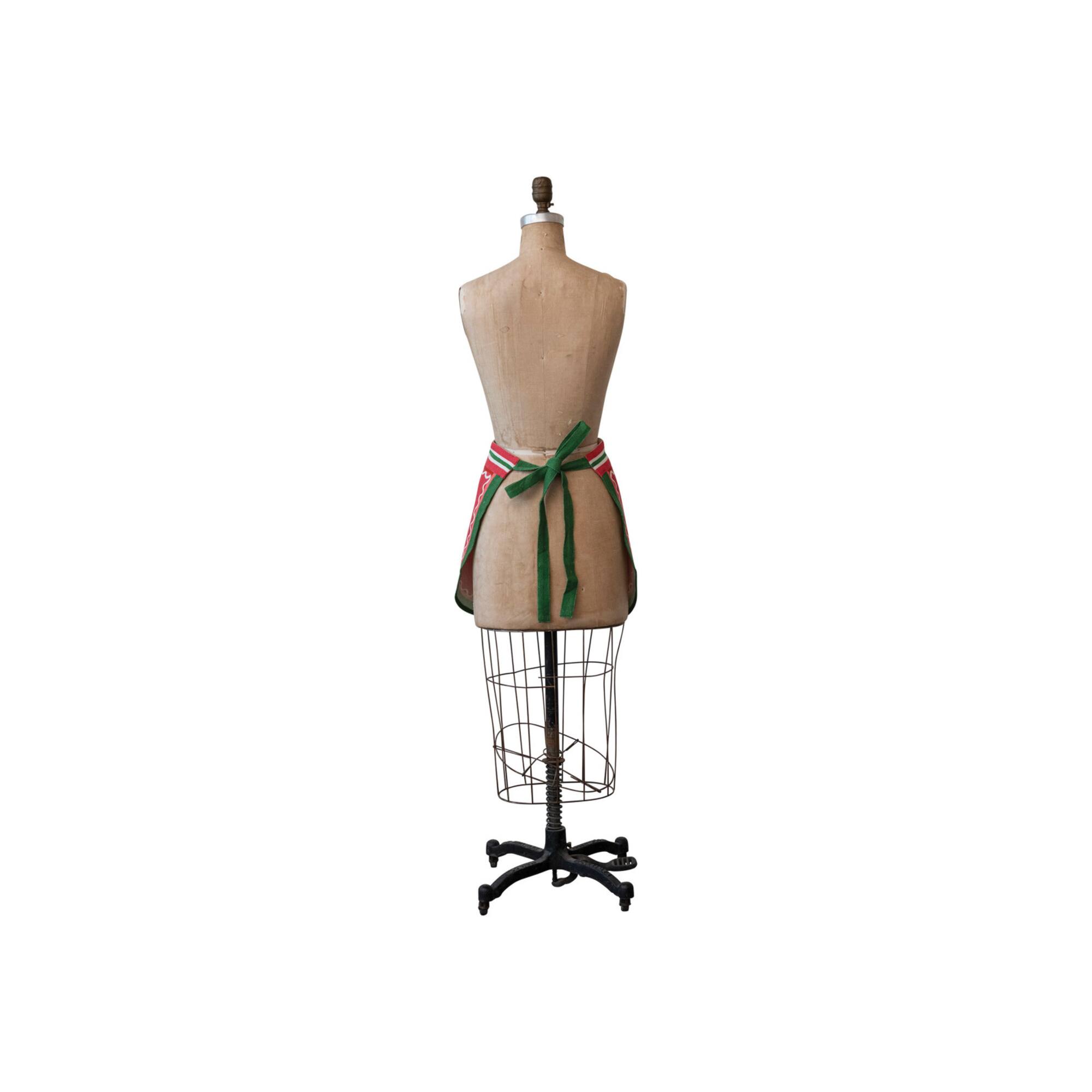 Hello Honey® Embroidered Kiss the Claus Half Apron with Pocket